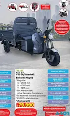 VOLTA VT5 ÜÇ TEKERLEKLİ ELEKTRİKLİ MOPED MOTOSİKLET VOLTA VT5 ÜÇ TEKERLEKLİ ELEKTRİKLİ MOPED MOTOSİKLET